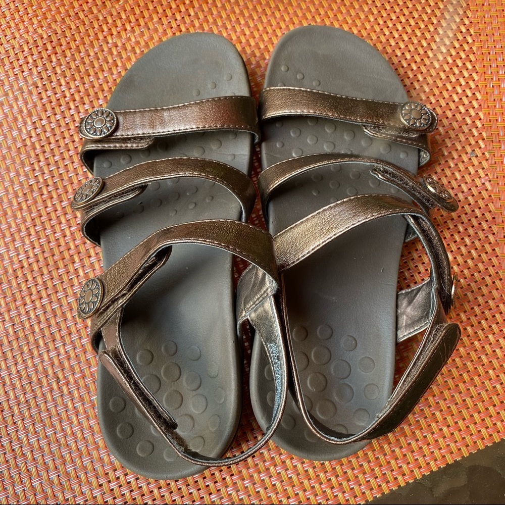 Vionic Bronze "Cathy" Adjustable Strap Sandals - image 4